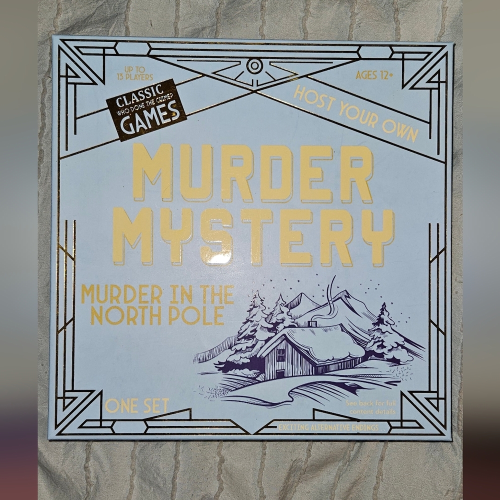 Classic Murder Mystery Games - Blue, Purple and Yellow